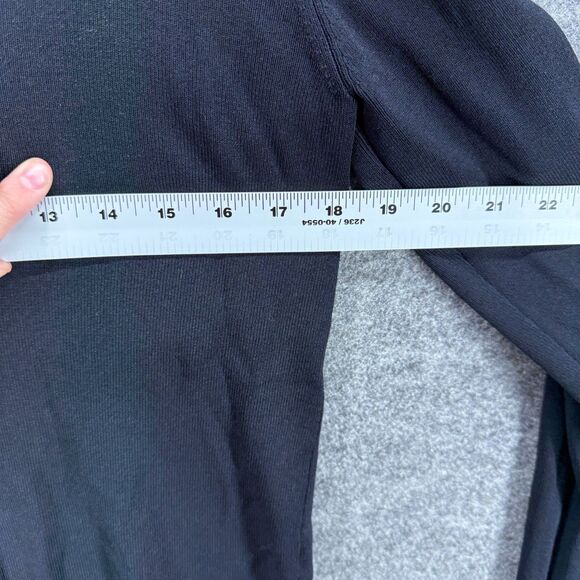 Joseph A. Cardigan Women M Medium Black Button Up V-Neck Long Sleeve Casual - Picture 4 of 6